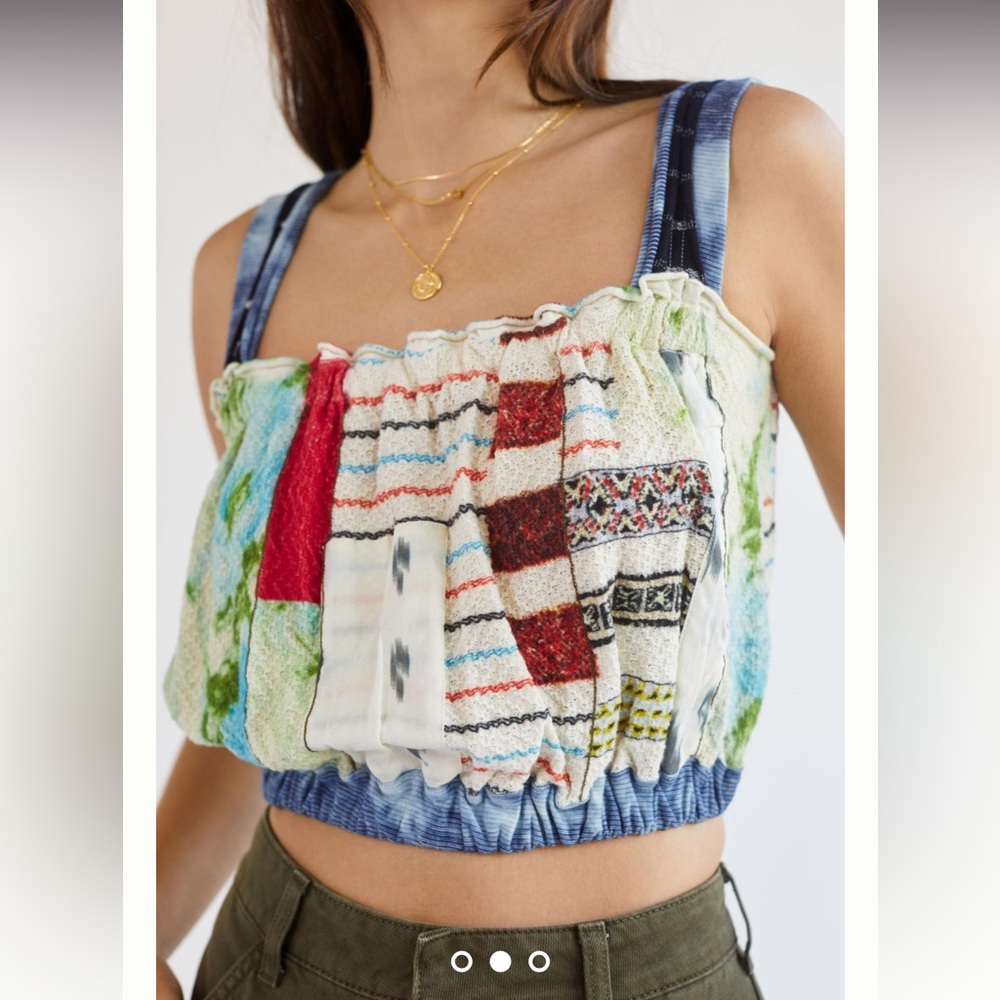 NWT Anthropologie crafted cropped tank XS